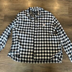 Carhartt Black and White Checkered Shirt